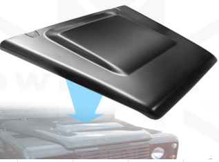 Replacement steel Puma bonnet for Land Rover Defender